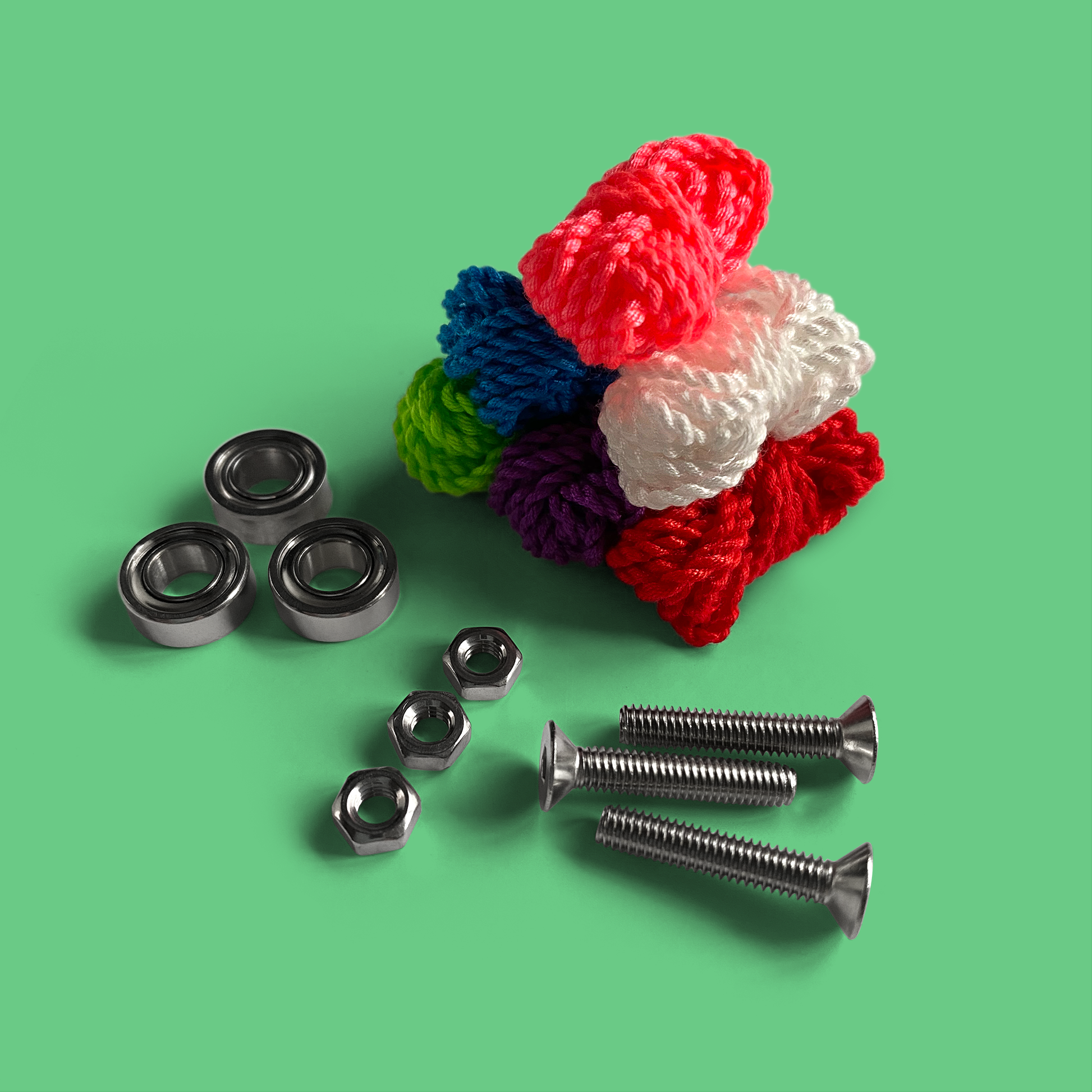 Pack of parts for creating DIY trick yoyo's